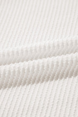 Myosotis Plus Size Ribbed Textured Pocketed Long Sleeve Top