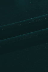 Black Solid Drawstring Waist Wide Leg Pants