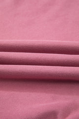 Smoke Green Solid Color Drop Shoulder Terry Sweatshirt