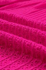 Black Hollow-out Bracelet Sleeve Knit Cardigan