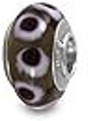 Galaxy Gold GG Genuine Murano Glass Charm Fit Pandora Charm Bracelets,925 Sterling Silver Colored Swirl Rainbow Mochie Charm Original Glass Bead for Bracelet and Necklace