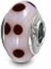 Galaxy Gold GG Genuine Murano Glass Charm Fit Pandora Charm Bracelets,925 Sterling Silver Colored Swirl Rainbow Lady Bug Charm Original Glass Bead for Bracelet and Necklace