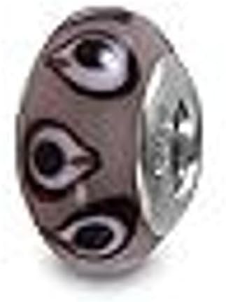 Galaxy Gold GG Genuine Murano Glass Charm Fit Pandora Charm Bracelets,925 Sterling Silver Colored Swirl Rainbow Penguin Duck Eyes of Surprise Charm Original Glass Bead for Bracelet and Necklace