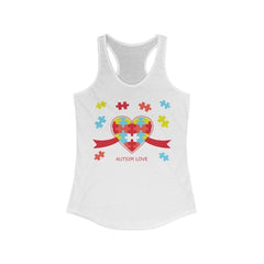 Autism Love Racerback Tank Top