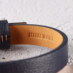 Personalized Coordinates Bracelet Leather, GPS Bracelet for Boyfriend