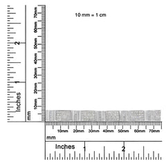 14K White Gold 7.0 Cttw Princess Cut Diamond 7" Alternating Vertical a