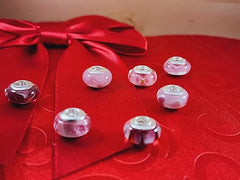 Galaxy Gold GG Genuine Murano Glass Charm Fit Pandora Charm Bracelets,925 Sterling Silver Colored Swirl Rainbow White Caterpillar Charm Original Glass Bead for Bracelet and Necklace