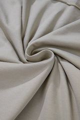 Medium Grey Floral Star Patched 3/4 Sleeve Plus Size Top