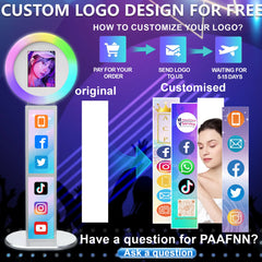 IPad Metal Case Photo Booth With RGB Ring Light With Remote Control