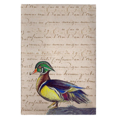 Betsy Drake GT145B M Wood Duck Script Guest Towel - 20 x 20 in.