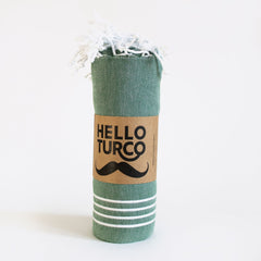 BEACH BOYS Forest Green - Das perfekte Strandtuch aus BIO-Baumwolle