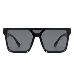 Sunquest - Oversized Square Flat Top Sunglasses for Women