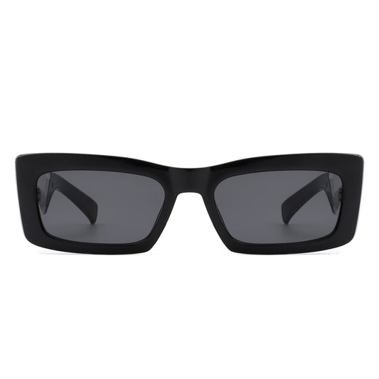 Horizonx - Retro Rectangle Narrow Fashion Slim Vintage Square Sunglass