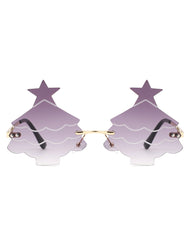 Nyxara - Novelty Christmas Tree Tinted Sunglasses