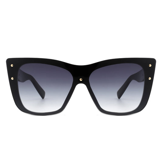 Windborn - Women Retro Square Tinted Cat Eye Fashion Sunglasses