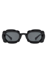Uplift - Geometric Irregular Thick Frame Square Fashion Sunglasses