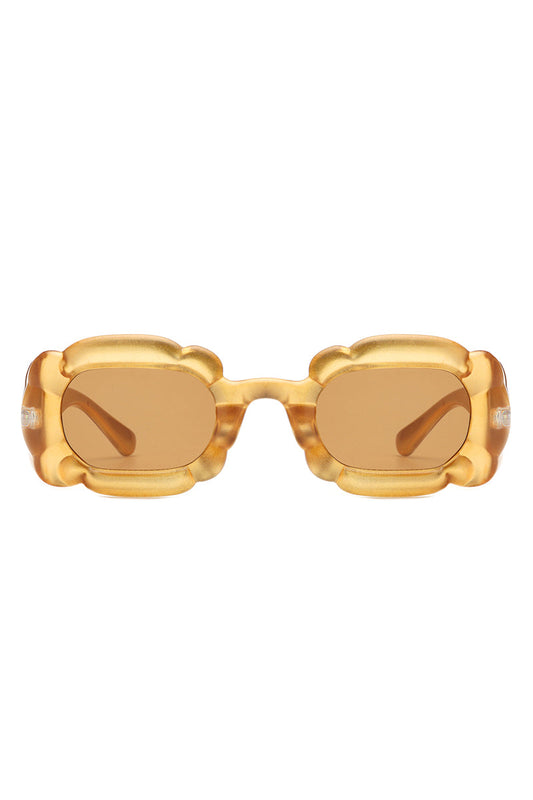 Uplift - Geometric Irregular Thick Frame Square Fashion Sunglasses