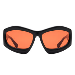 Aerisyn - Oversized Geometric Square Tinted Sunglasses