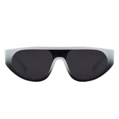 Isolde - Retro Round Flat Top Fashion Sunglasses