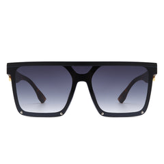 Sunquest - Oversized Square Flat Top Sunglasses for Women