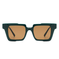 Xeno - Flat Top Geometric Fashion Square Sunglasses