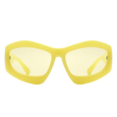 Aerisyn - Oversized Geometric Square Tinted Sunglasses