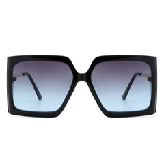 Yellowra - Women Oversize Retro Square Large Fashion Sunglasses