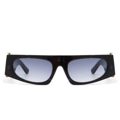 Starisle - Rectangle Chic Oval Lens Slim Fashion Sunglasses