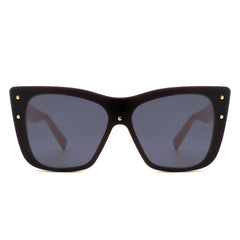 Windborn - Women Retro Square Tinted Cat Eye Fashion Sunglasses