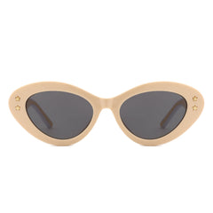 Elandor - Cat Eye Oval Star Designed Sunglasses