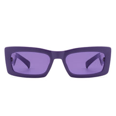 Horizonx - Retro Rectangle Narrow Fashion Slim Vintage Square Sunglass