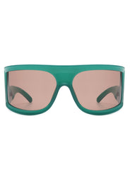 Ignite - Oversized Irregular Large Wrap Around Square Sunglasses