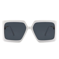 Yellowra - Women Oversize Retro Square Large Fashion Sunglasses