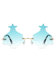 Nyxara - Novelty Christmas Tree Tinted Sunglasses