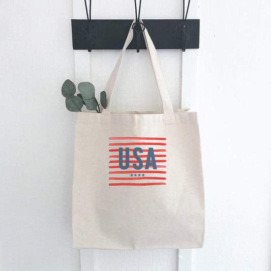 USA - Customizable Canvas Tote Bag