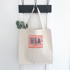 USA - Customizable Canvas Tote Bag