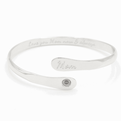 Mom Bracelets Engraved Bracelets Love you Mom now & always