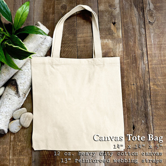 Winter Moose - Customizable Canvas Tote Bag