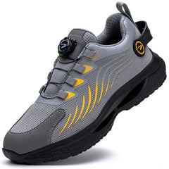 Rotating Button New Safety Shoes Men Anti-smash Anti-puncture Work