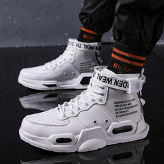 Brand Mens Casual Sneakers High-tops Sneakers Trendy Boys Basketball