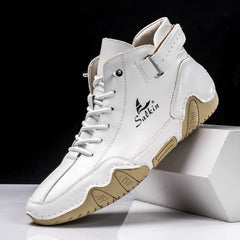 New 2024 Handmade Men Boots Design Sneakers Man Outdoor Casual Leather