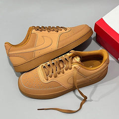 NIKE COURT VISION LOW Men's Shoes 2024 Autumn New Wheat Color Sports