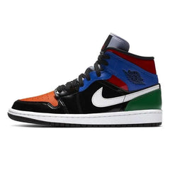 Nike Air Jordan 1 Mid SE "Multicolor Patent" Sneakers shoes CV5276-001
