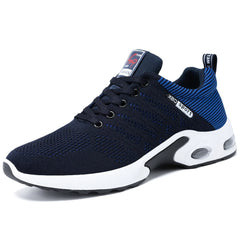 Shoes men new trend men's shoes breathable lace-up running shoes