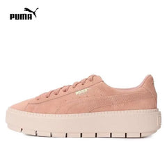 PUMA Platformm Trace Luxe retro casual low top board shoes with sponge