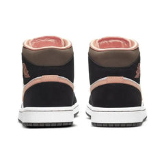 Nike Air Jordan Women's 1 Mid SE 'Peach Mocha' Sneakers shoes