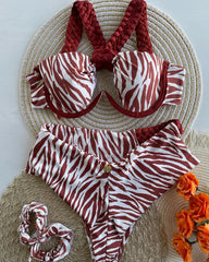 Sexy Trim Halter Bikini Set - Sexikinis Swim