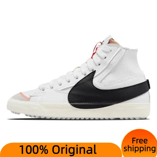 Nike Blazer Mid 77 Jumbo "White/Black" Sneakers shoes With Original