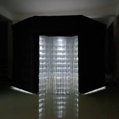 RGB Lighting Octagon Round 360 cabin Inflatable Photo Booth Enclosure