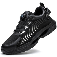 Rotating Button New Safety Shoes Men Anti-smash Anti-puncture Work